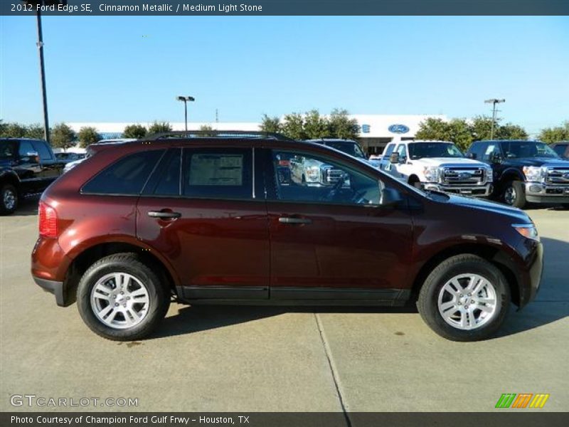 Cinnamon Metallic / Medium Light Stone 2012 Ford Edge SE