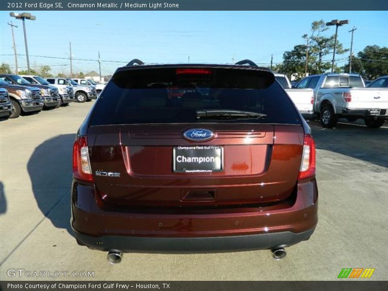 Cinnamon Metallic / Medium Light Stone 2012 Ford Edge SE