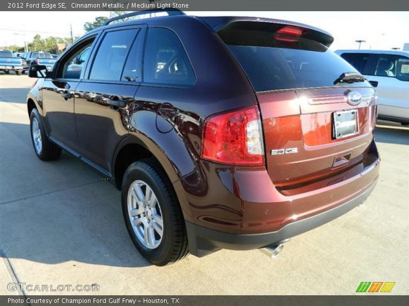 Cinnamon Metallic / Medium Light Stone 2012 Ford Edge SE