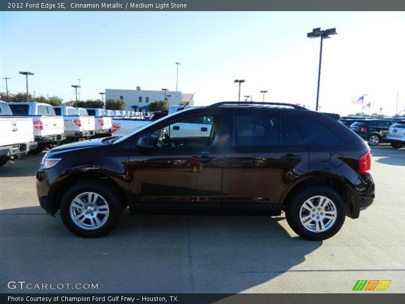 Cinnamon Metallic / Medium Light Stone 2012 Ford Edge SE