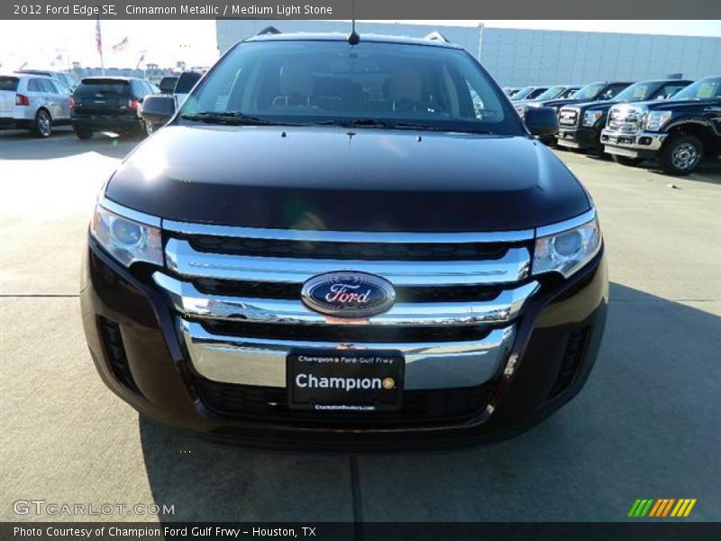 Cinnamon Metallic / Medium Light Stone 2012 Ford Edge SE