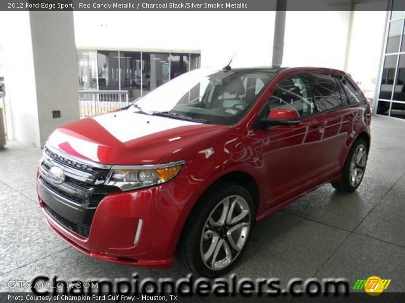 Red Candy Metallic / Charcoal Black/Silver Smoke Metallic 2012 Ford Edge Sport