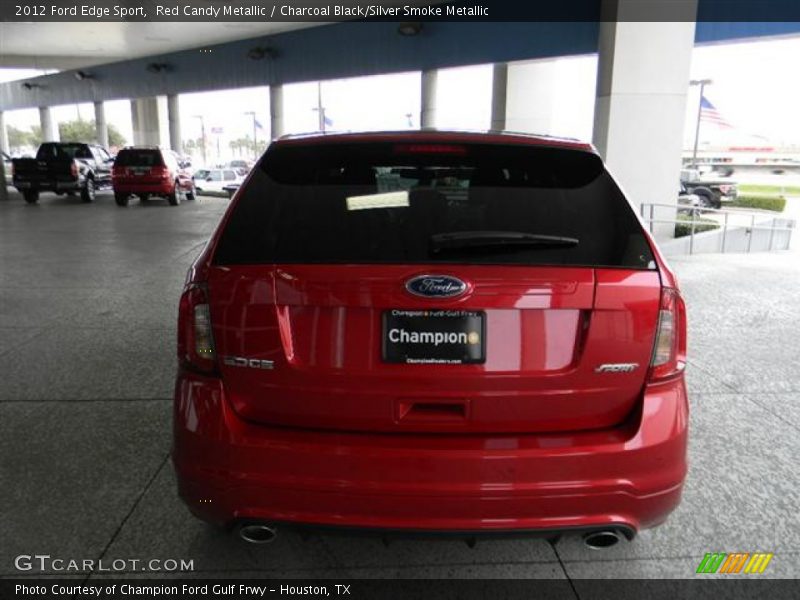 Red Candy Metallic / Charcoal Black/Silver Smoke Metallic 2012 Ford Edge Sport