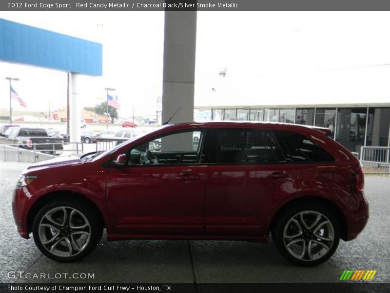 Red Candy Metallic / Charcoal Black/Silver Smoke Metallic 2012 Ford Edge Sport