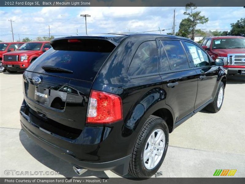 Black / Medium Light Stone 2012 Ford Edge SE