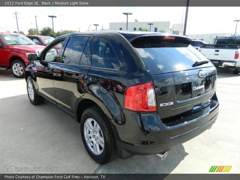 Black / Medium Light Stone 2012 Ford Edge SE