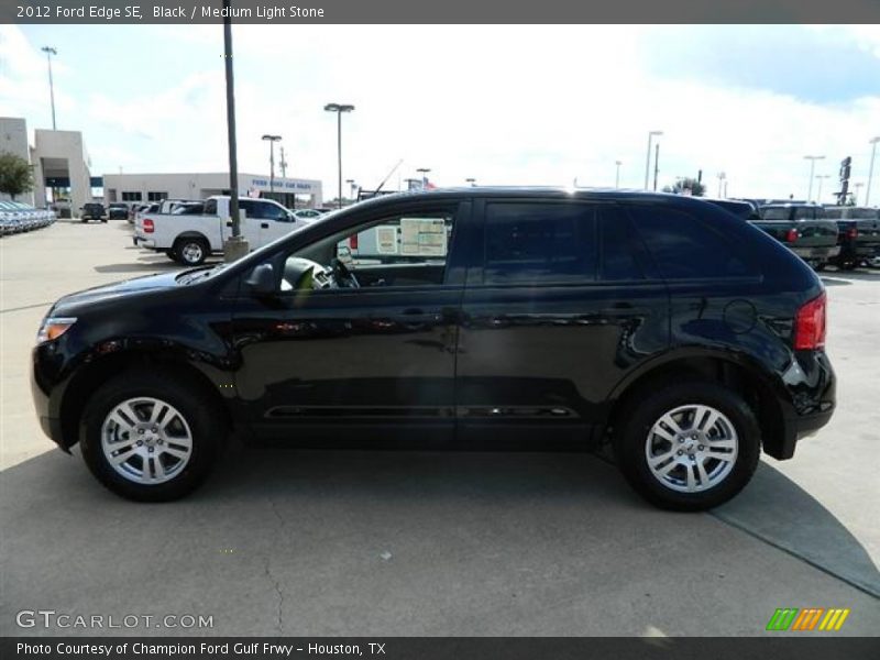 Black / Medium Light Stone 2012 Ford Edge SE