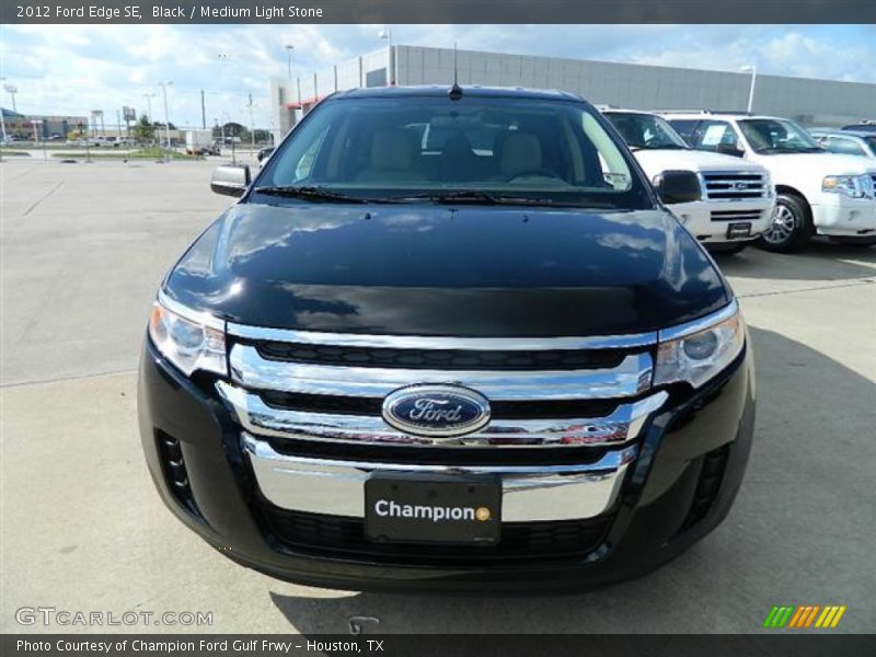 Black / Medium Light Stone 2012 Ford Edge SE