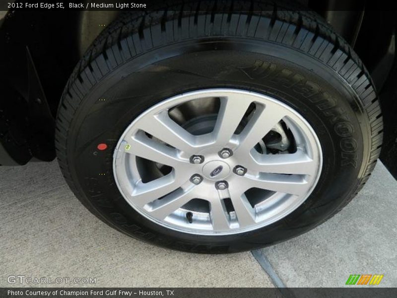 Black / Medium Light Stone 2012 Ford Edge SE