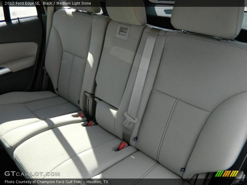 Black / Medium Light Stone 2012 Ford Edge SE