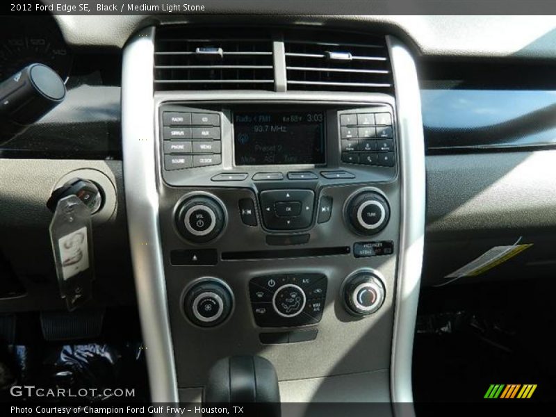 Black / Medium Light Stone 2012 Ford Edge SE