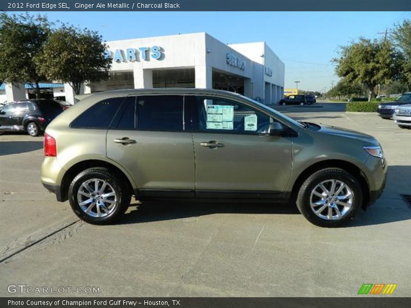 Ginger Ale Metallic / Charcoal Black 2012 Ford Edge SEL