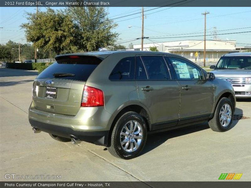 Ginger Ale Metallic / Charcoal Black 2012 Ford Edge SEL