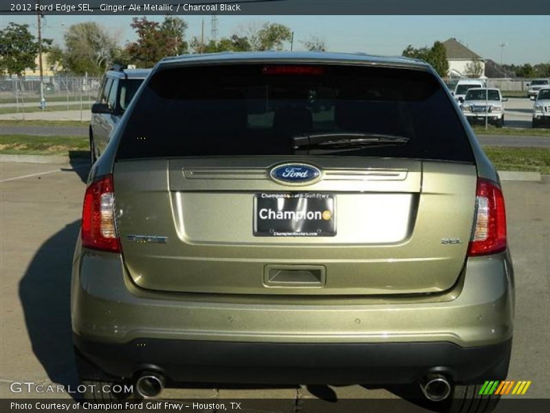 Ginger Ale Metallic / Charcoal Black 2012 Ford Edge SEL