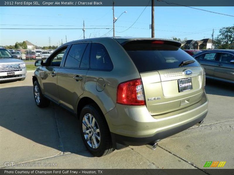 Ginger Ale Metallic / Charcoal Black 2012 Ford Edge SEL