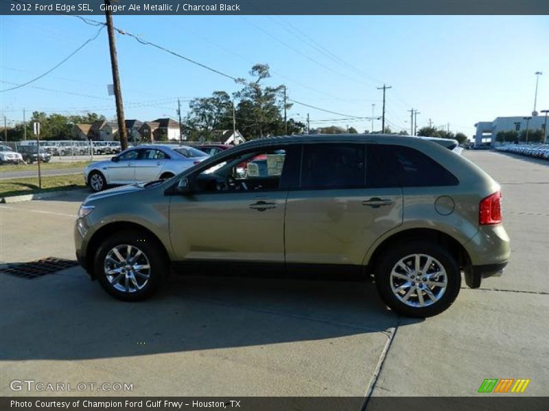 Ginger Ale Metallic / Charcoal Black 2012 Ford Edge SEL