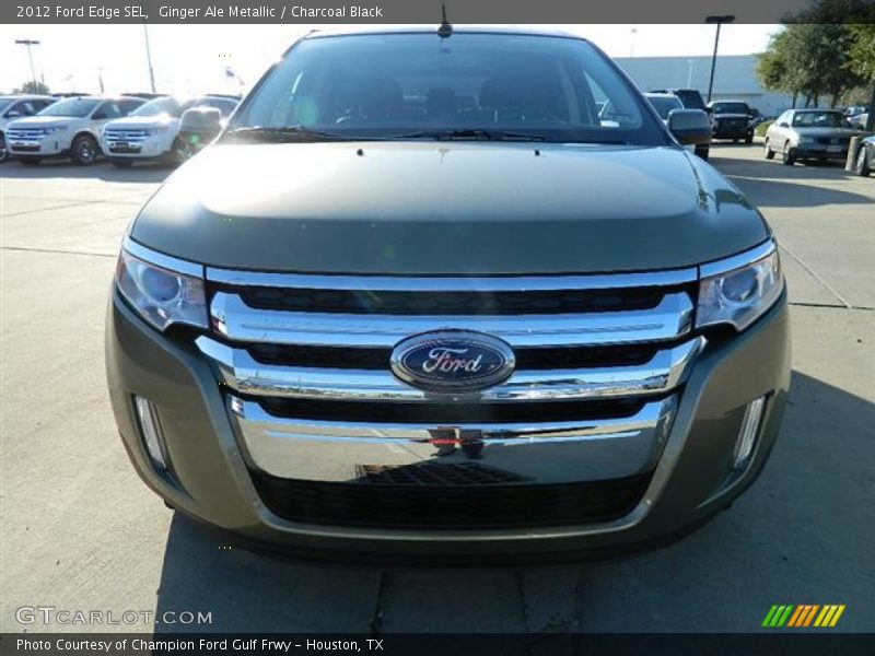Ginger Ale Metallic / Charcoal Black 2012 Ford Edge SEL