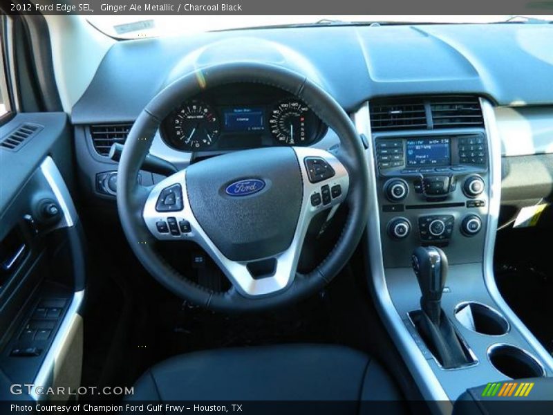 Ginger Ale Metallic / Charcoal Black 2012 Ford Edge SEL