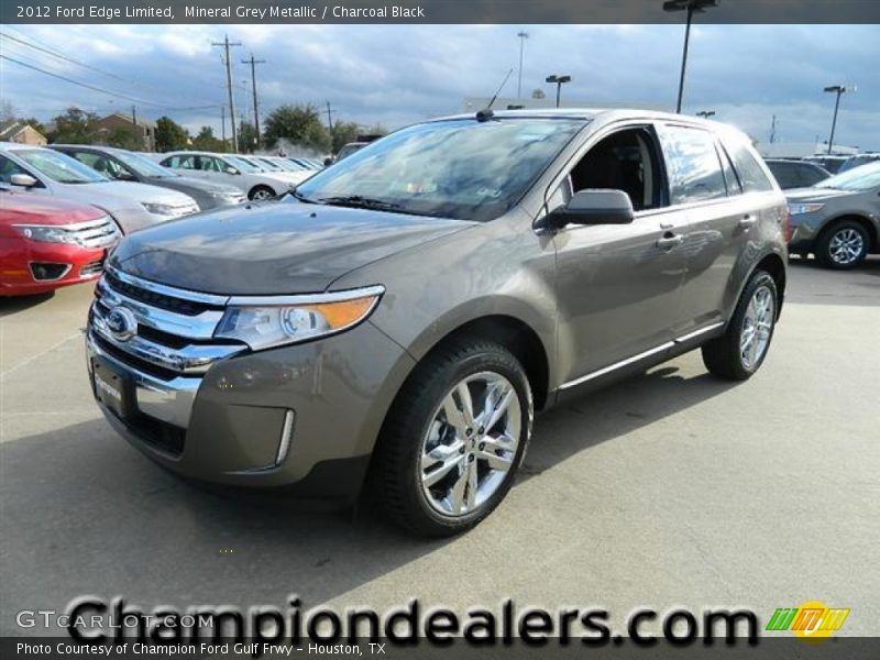 Mineral Grey Metallic / Charcoal Black 2012 Ford Edge Limited