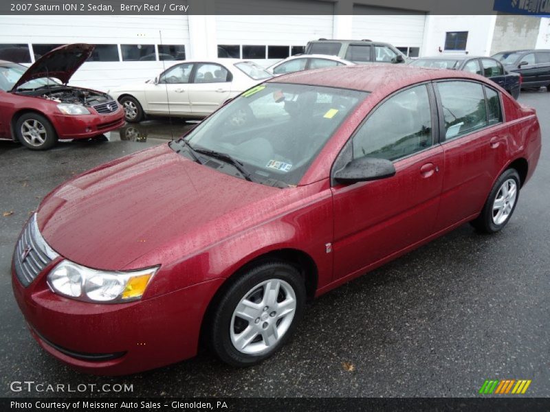 Berry Red / Gray 2007 Saturn ION 2 Sedan