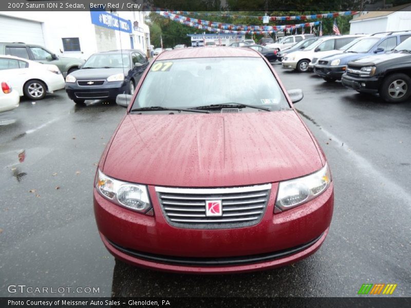 Berry Red / Gray 2007 Saturn ION 2 Sedan