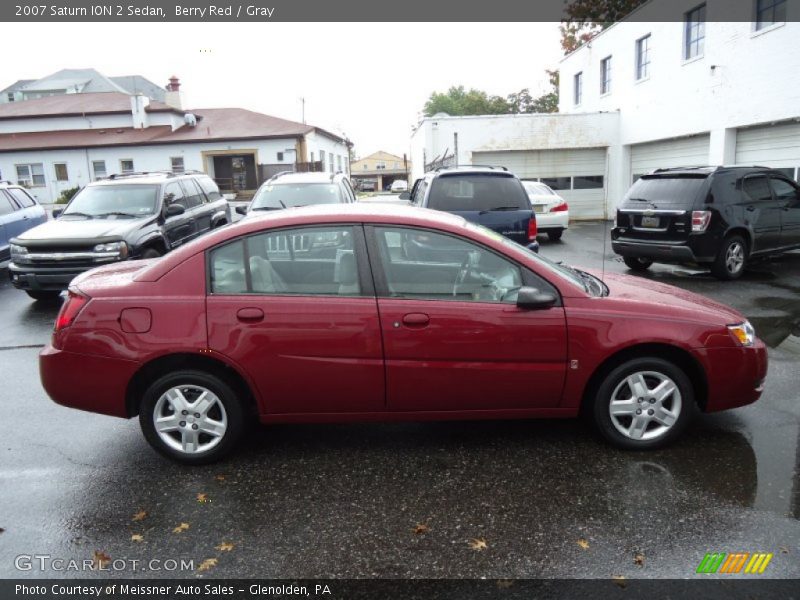 Berry Red / Gray 2007 Saturn ION 2 Sedan