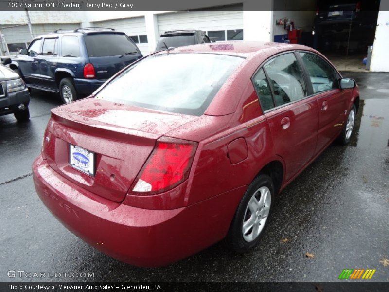 Berry Red / Gray 2007 Saturn ION 2 Sedan