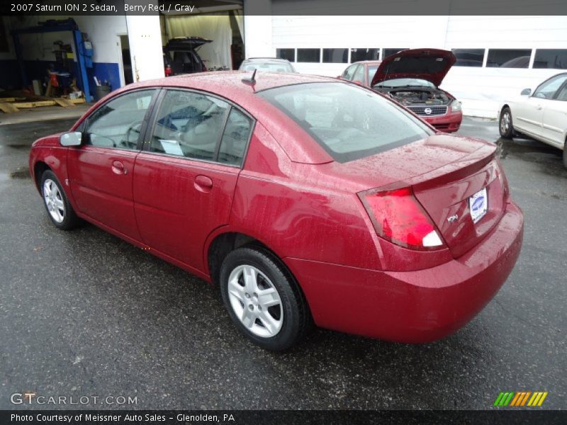 Berry Red / Gray 2007 Saturn ION 2 Sedan