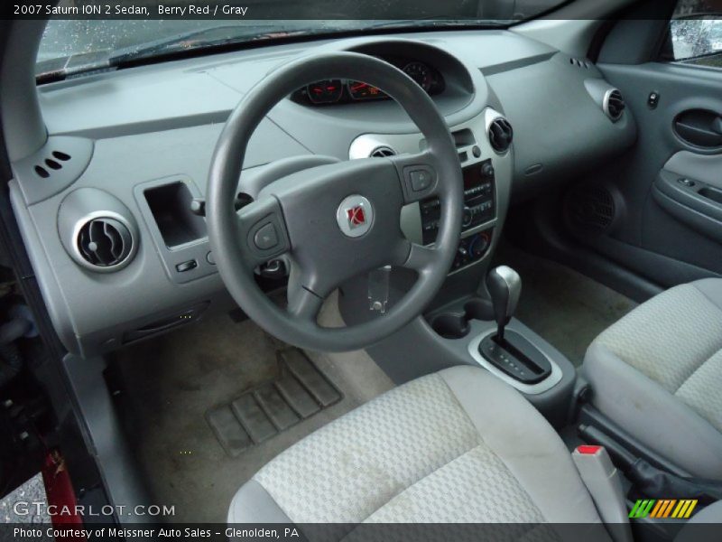 Berry Red / Gray 2007 Saturn ION 2 Sedan
