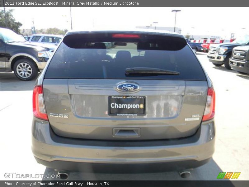 Mineral Grey Metallic / Medium Light Stone 2012 Ford Edge SEL EcoBoost