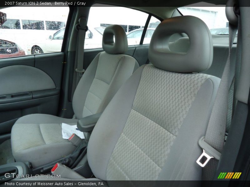 Berry Red / Gray 2007 Saturn ION 2 Sedan