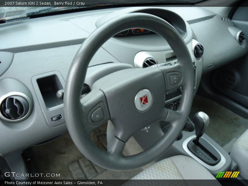 Berry Red / Gray 2007 Saturn ION 2 Sedan