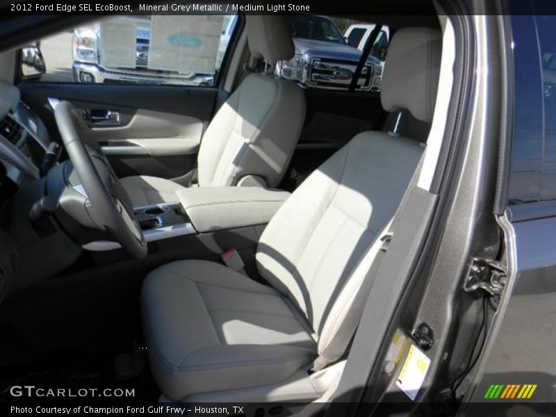 Mineral Grey Metallic / Medium Light Stone 2012 Ford Edge SEL EcoBoost