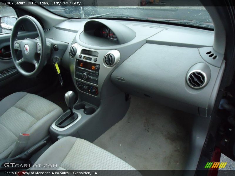 Berry Red / Gray 2007 Saturn ION 2 Sedan