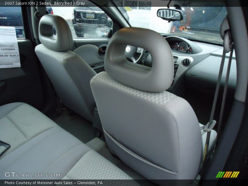 Berry Red / Gray 2007 Saturn ION 2 Sedan