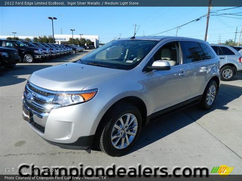 Ingot Silver Metallic / Medium Light Stone 2012 Ford Edge Limited EcoBoost