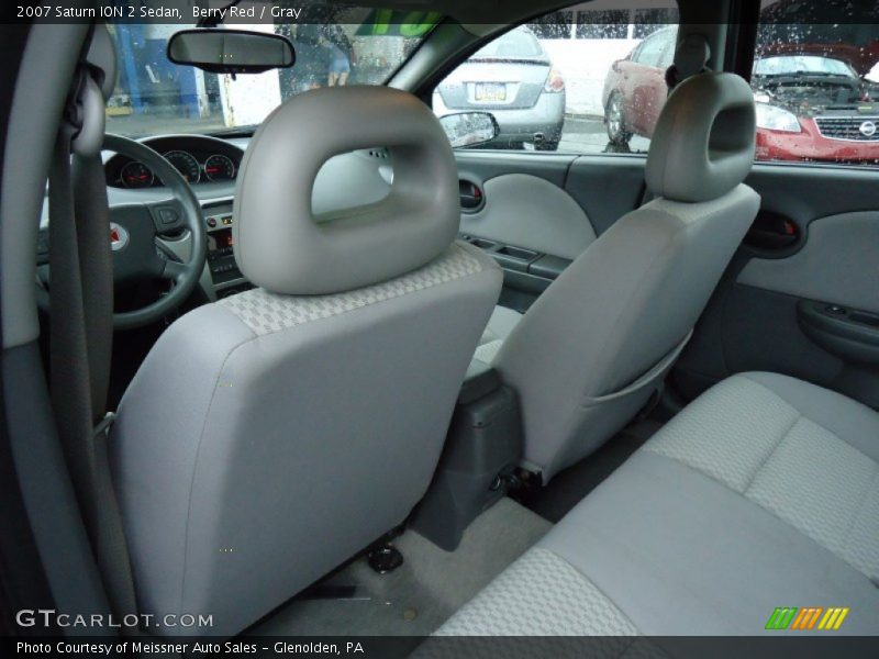 Berry Red / Gray 2007 Saturn ION 2 Sedan
