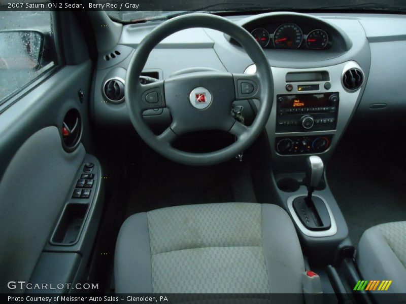 Berry Red / Gray 2007 Saturn ION 2 Sedan