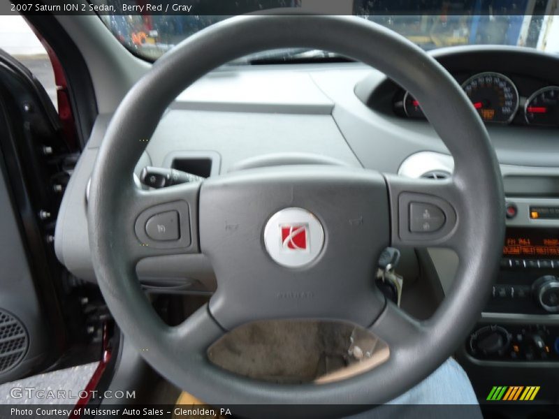 Berry Red / Gray 2007 Saturn ION 2 Sedan