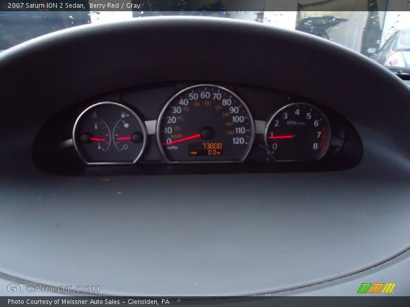 Berry Red / Gray 2007 Saturn ION 2 Sedan