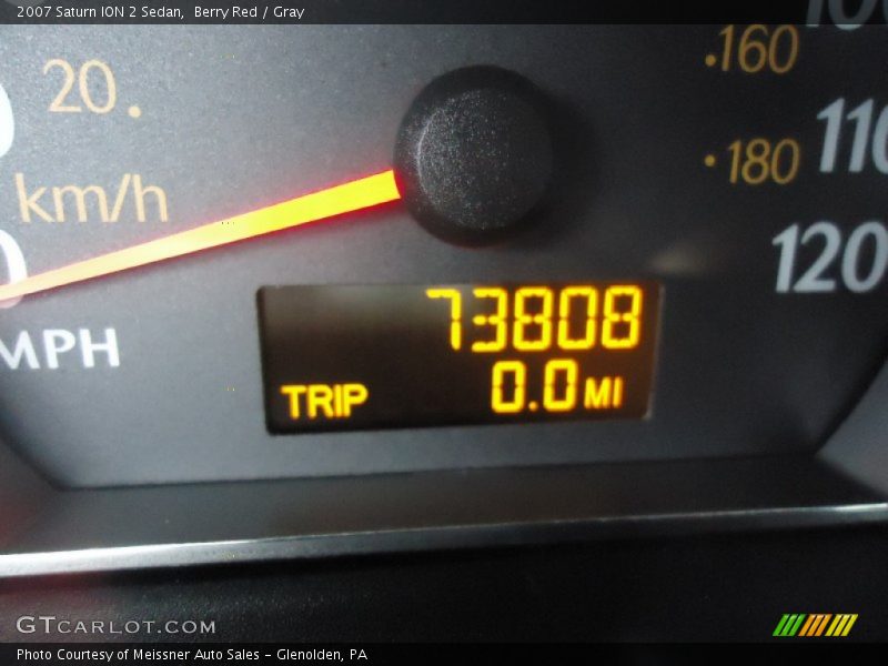 Berry Red / Gray 2007 Saturn ION 2 Sedan
