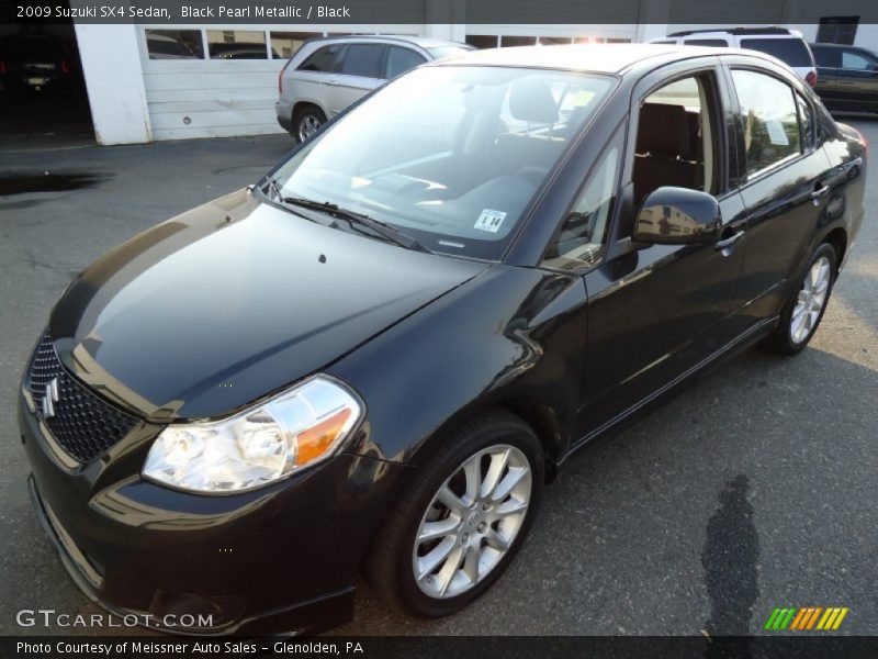Black Pearl Metallic / Black 2009 Suzuki SX4 Sedan