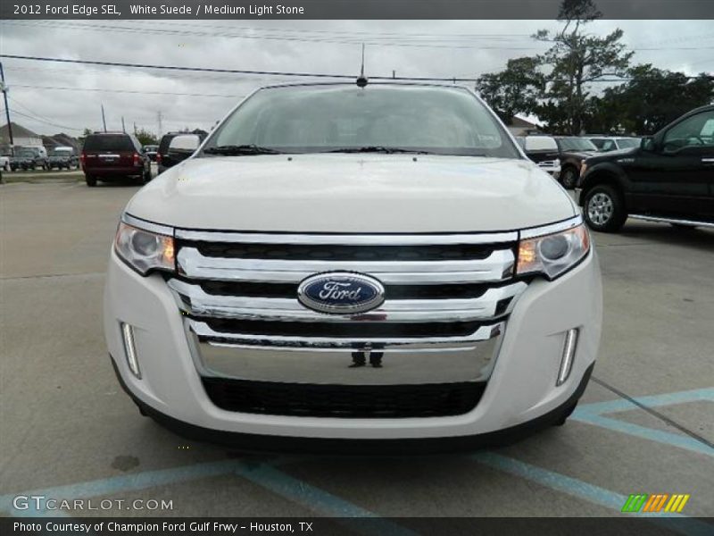 White Suede / Medium Light Stone 2012 Ford Edge SEL
