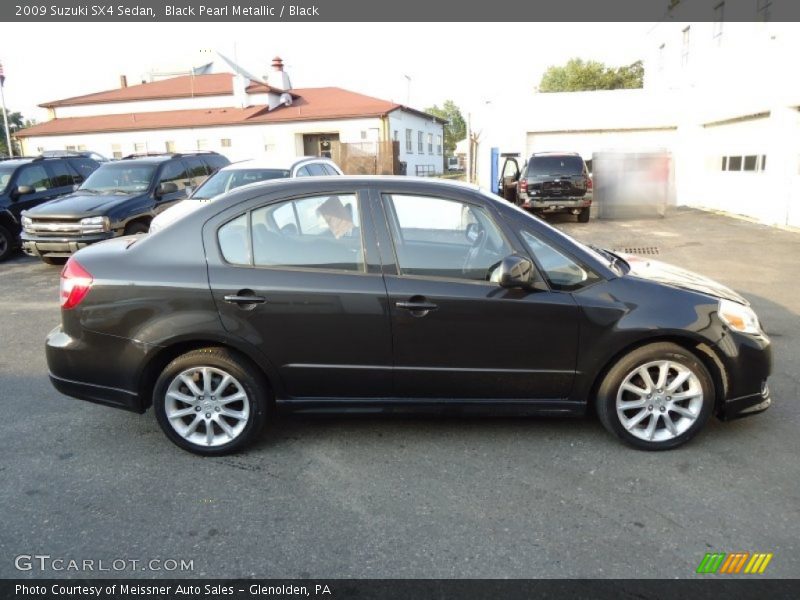 Black Pearl Metallic / Black 2009 Suzuki SX4 Sedan