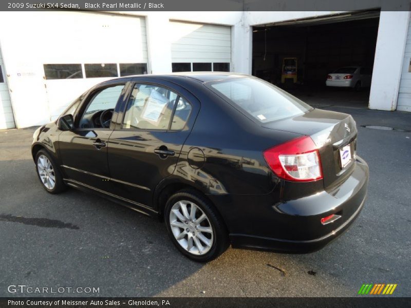 Black Pearl Metallic / Black 2009 Suzuki SX4 Sedan