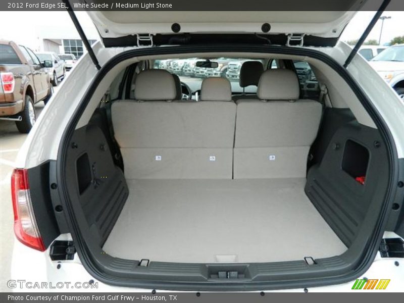 White Suede / Medium Light Stone 2012 Ford Edge SEL