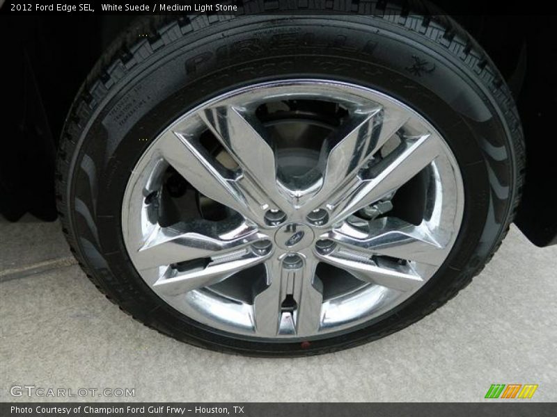 White Suede / Medium Light Stone 2012 Ford Edge SEL