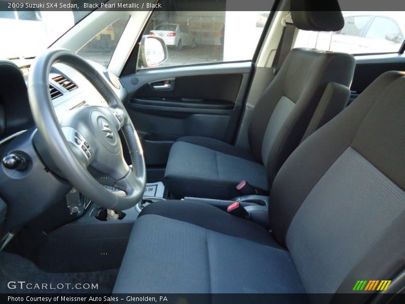 Black Pearl Metallic / Black 2009 Suzuki SX4 Sedan