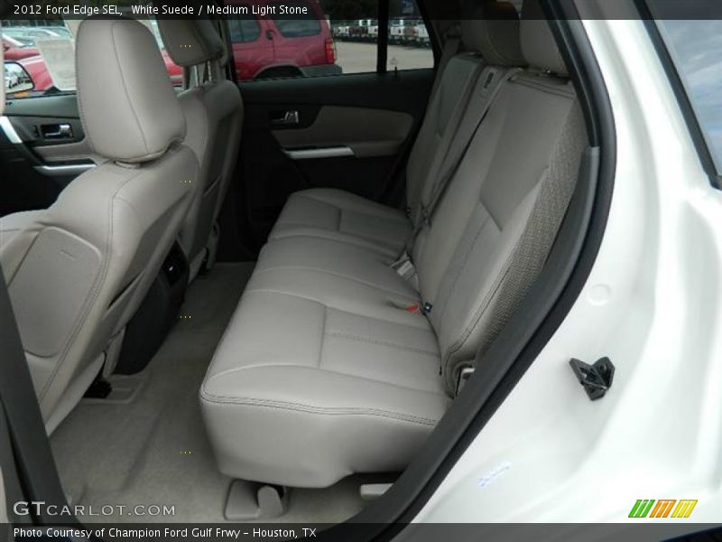White Suede / Medium Light Stone 2012 Ford Edge SEL