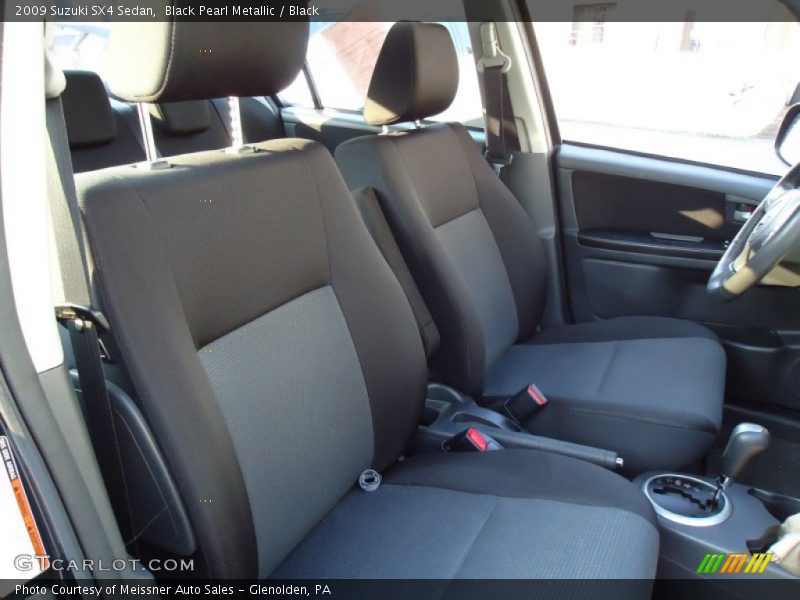 Black Pearl Metallic / Black 2009 Suzuki SX4 Sedan